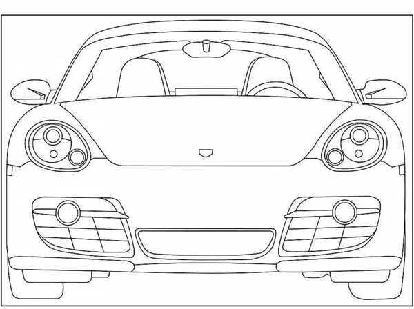Раскраска Порше 911