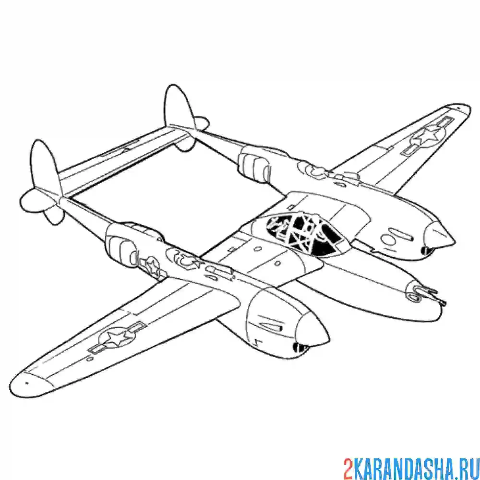 Боинг 737 раскраска