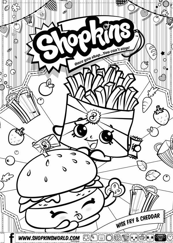 Shopkins раскраска