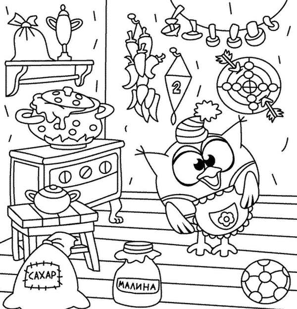 Раскраска «Смешарики»