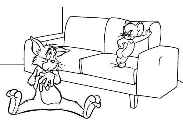 Tom and Jerry раскраска