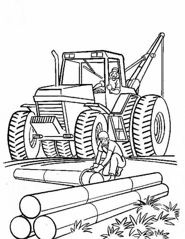 Раскраска комбайн CLAAS