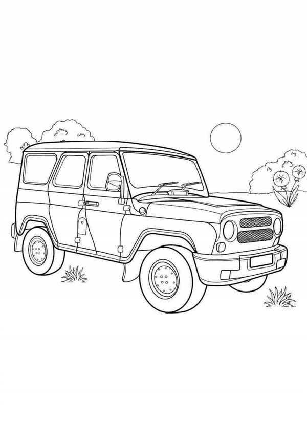 УАЗ 31514 раскраска