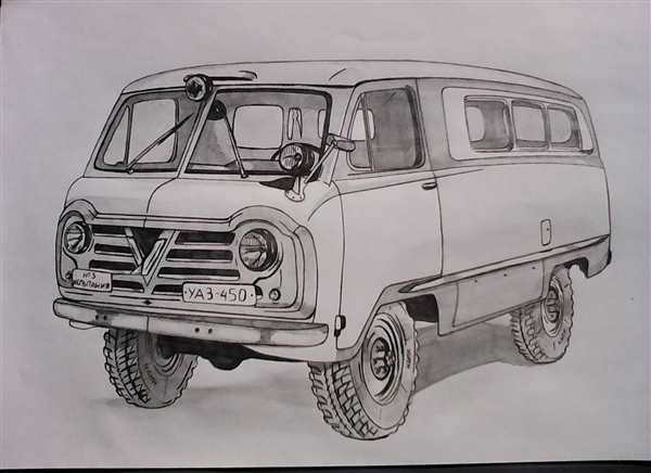 УАЗ 469 чертеж