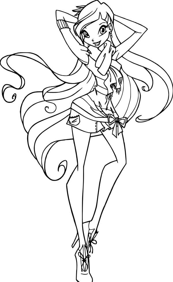 Раскраски Winx Стелла