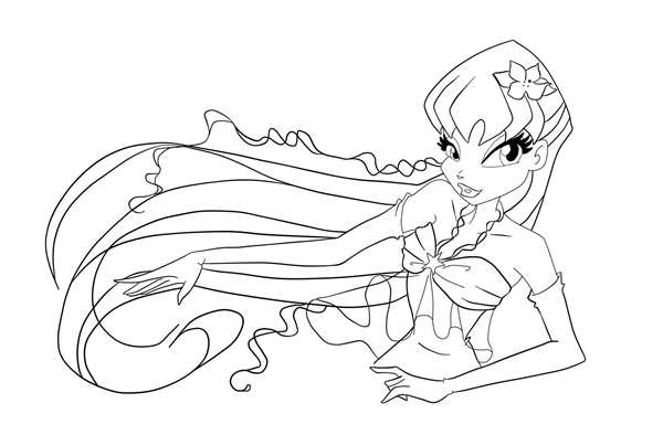 Раскраски Winx Стелла