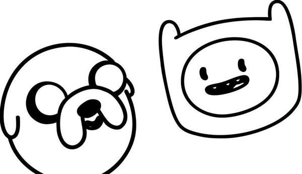 Adventure time раскраска