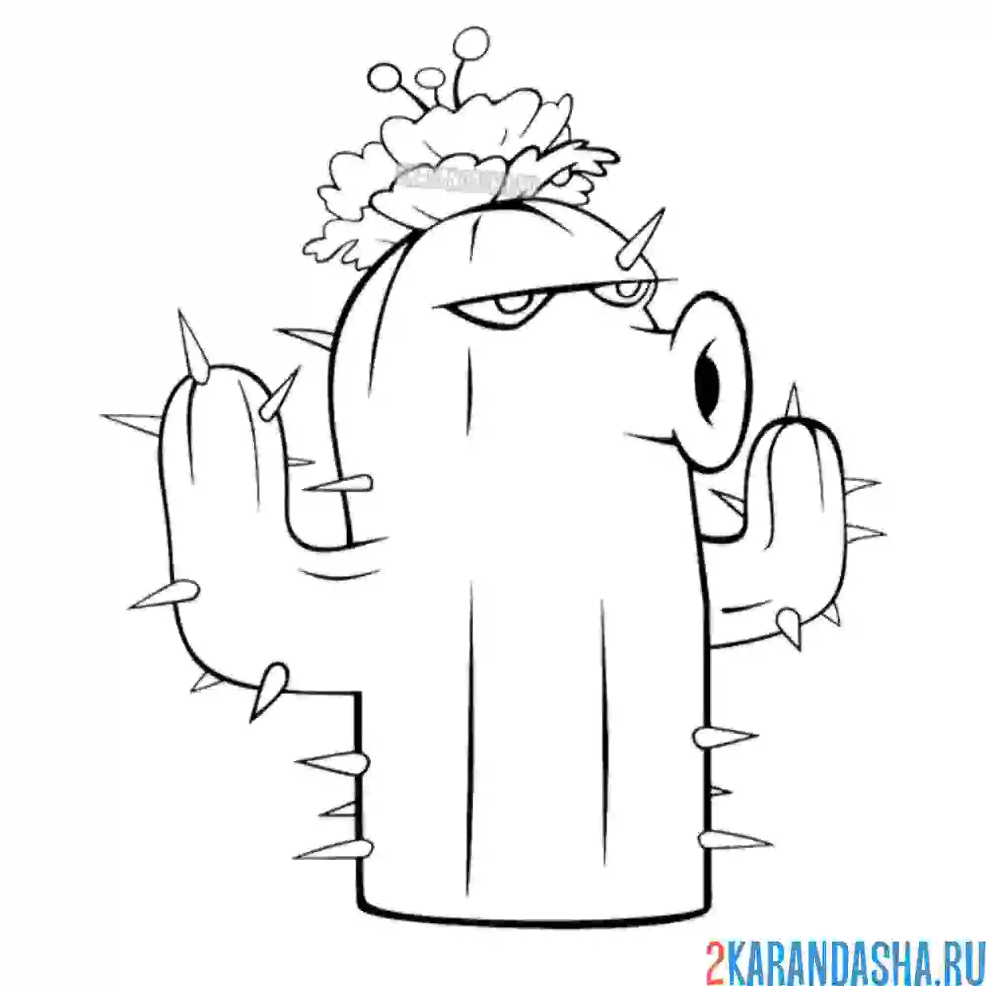 Plants vs Zombies раскраска