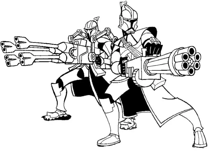 Раскраска Star Wars джедаи