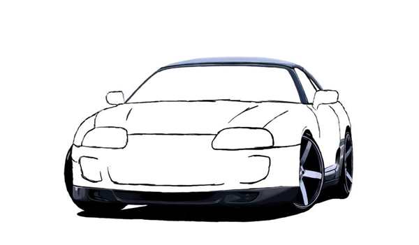 Supra a80 раскраска