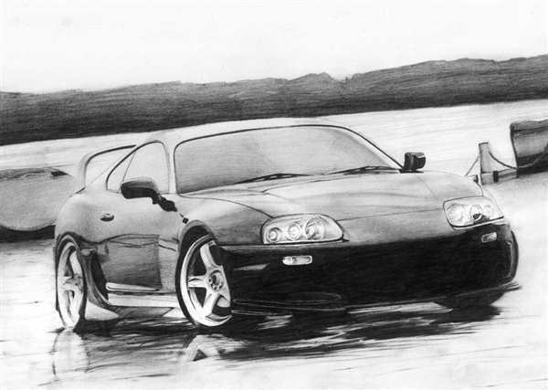 Раскраска Toyota Supra a80