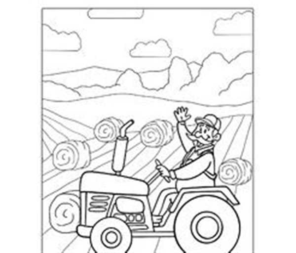 Комбайн John Deere раскраска