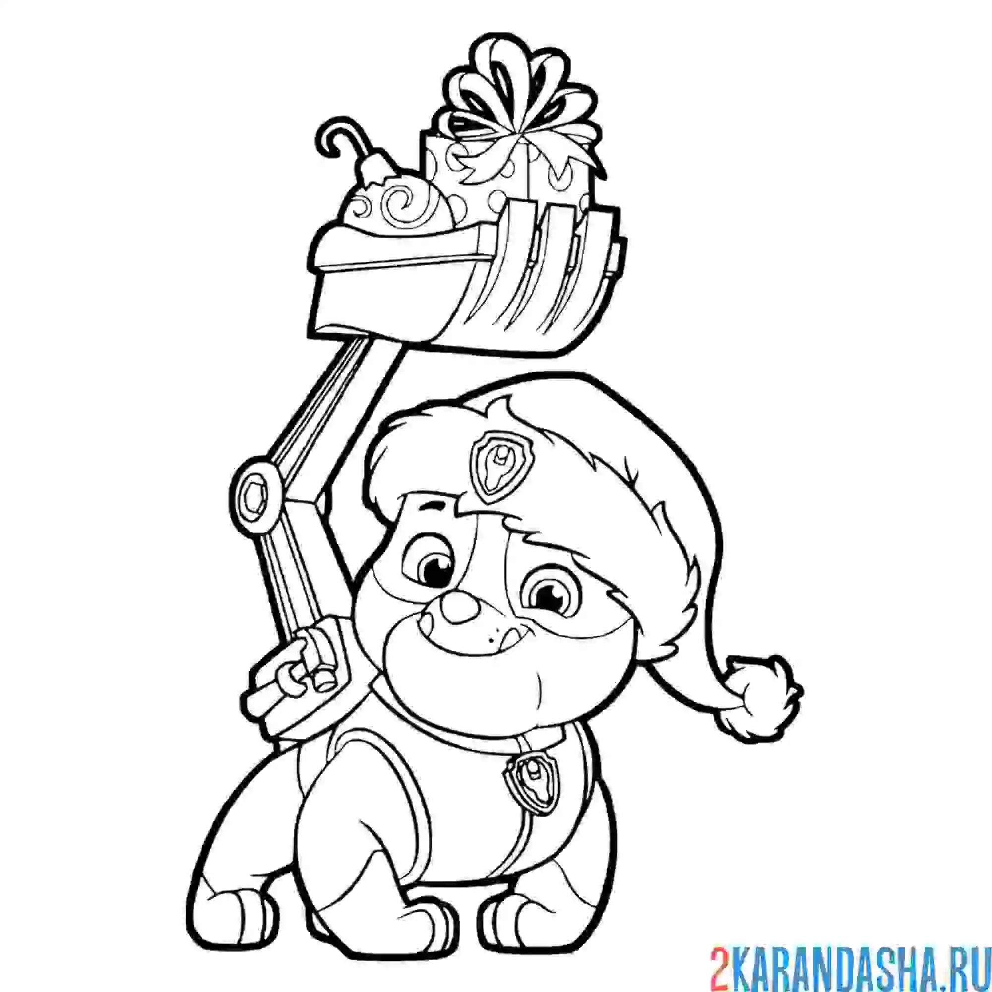 Разукрашь Скай в МERRY CHRISTMAS