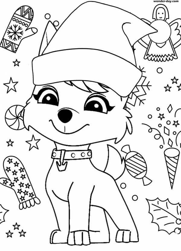 Разукрашь Скай в МERRY CHRISTMAS