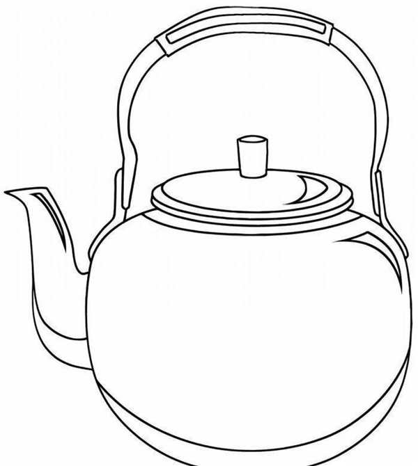 Чайник раскраска