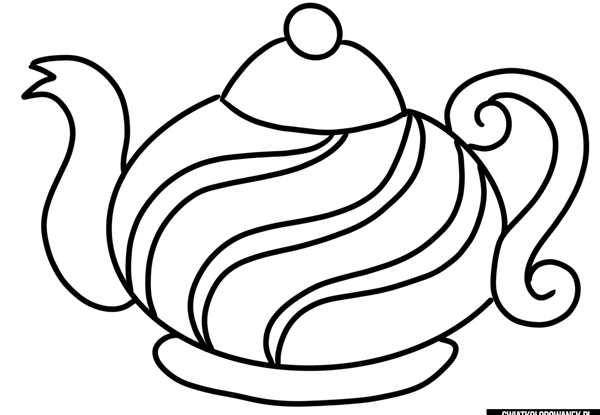 Чайник раскраска