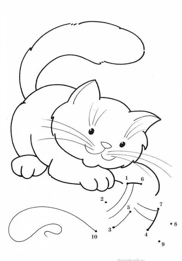 Раскраска. Котики