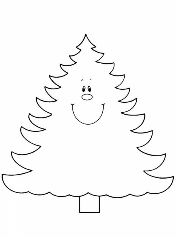 Елка раскраска для детей
