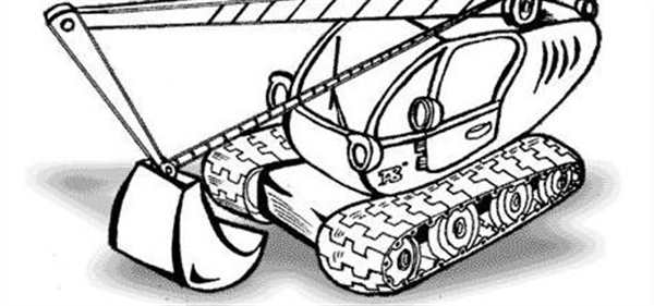 Трактор JCB вектор