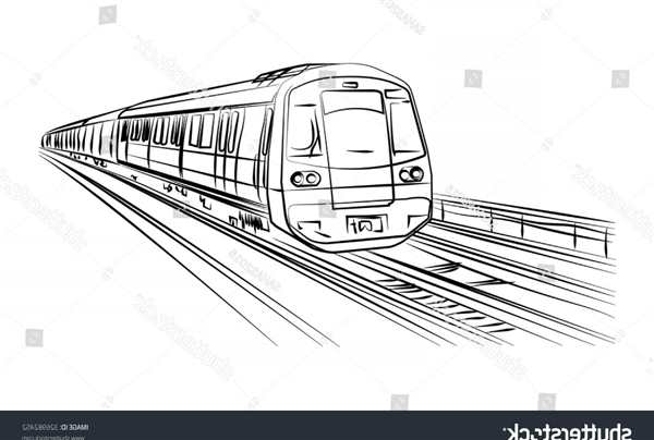 Метро рисунок