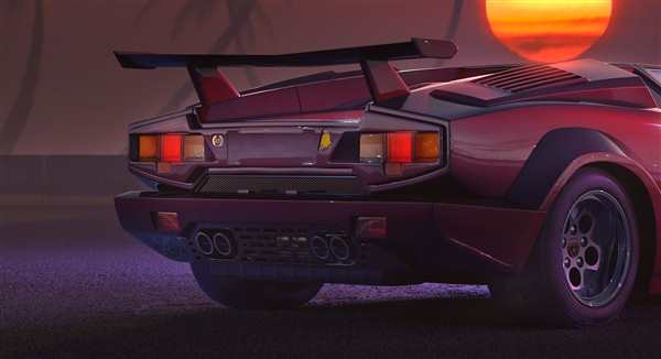 Lamborghini Countach чертеж