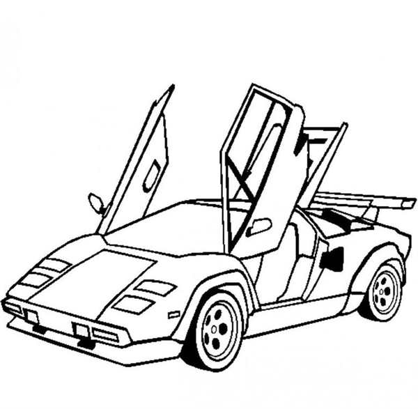 Lamborghini Countach Blueprint