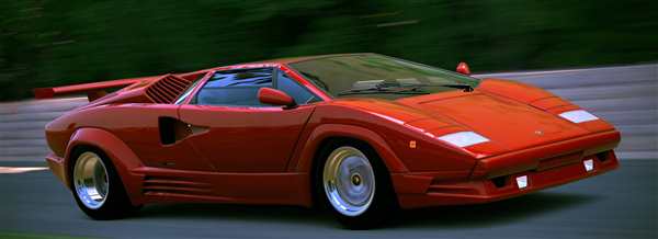 Ретро Ламборгини Countach Волшебная Раскраска
