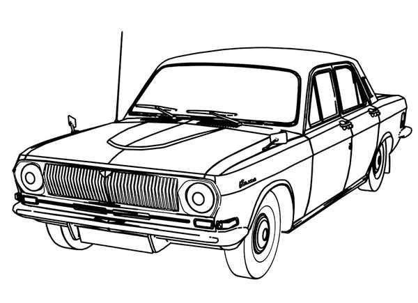 Раскраска советские автомобили