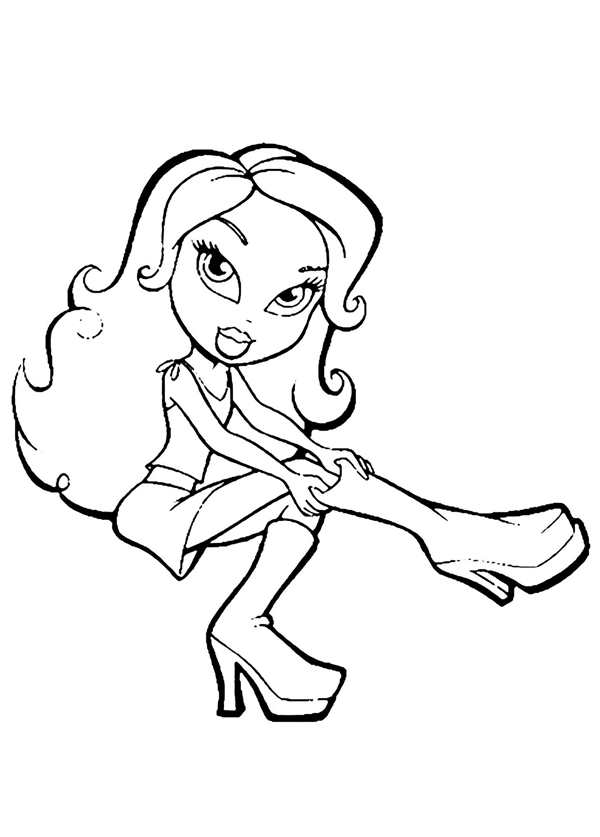 Романтическая Раскраска с Bratz