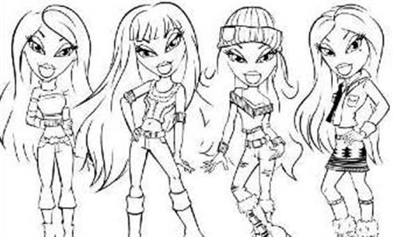 Раскраски Bratz