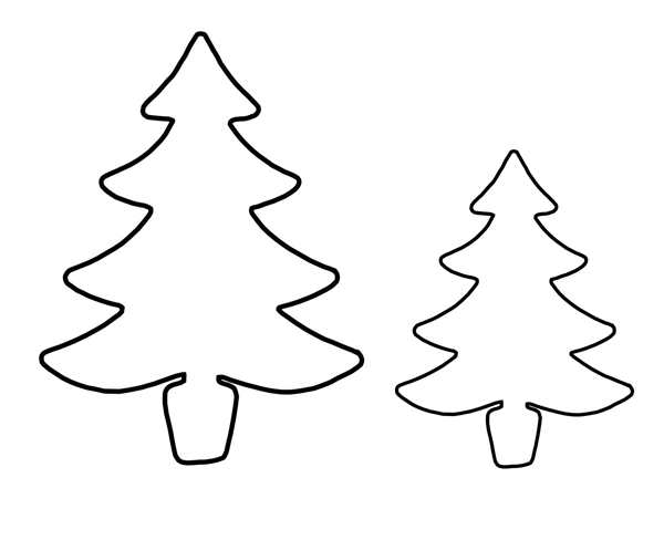 Елка раскраска
