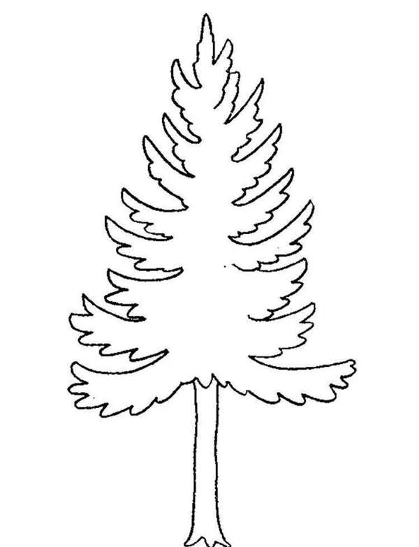 Елка раскраска