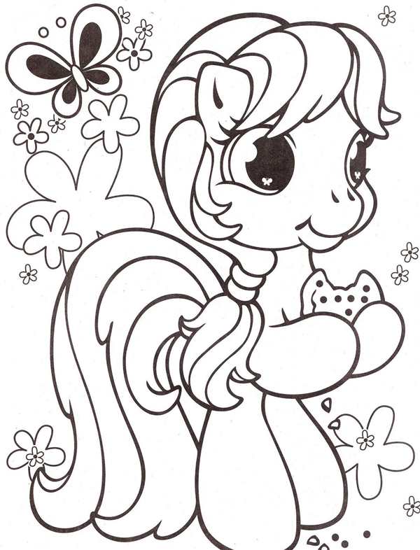 My little Pony раскраска