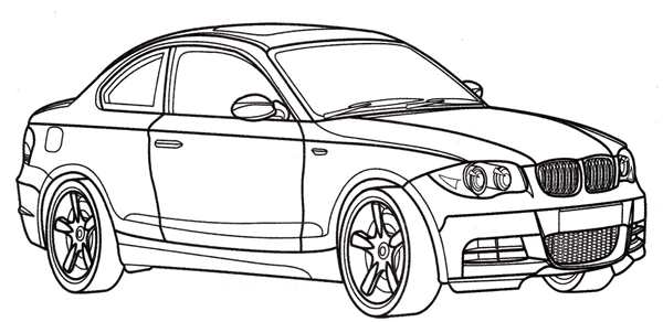 Раскраска БМВ м3 GTR