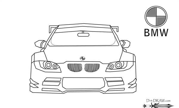 BMW e36 седан раскраска