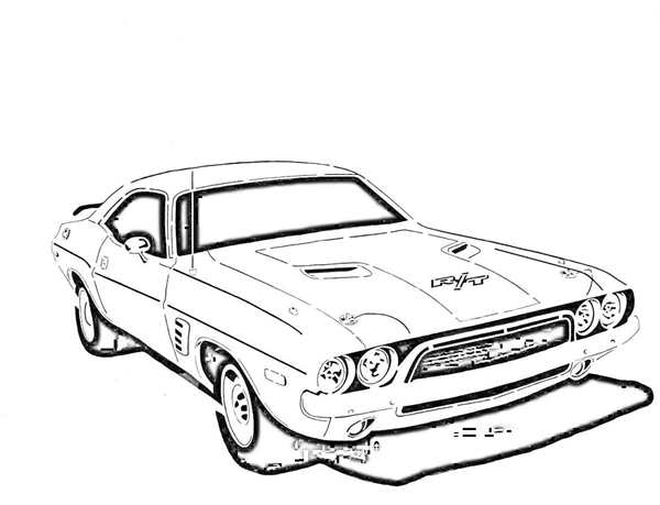Dodge Challenger 1970 чертеж