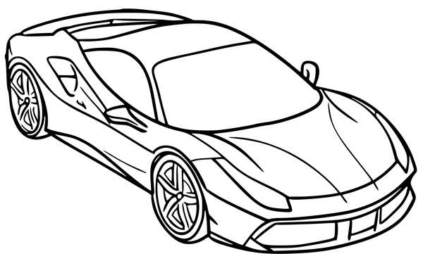 Раскраска. Гоночные автомобили