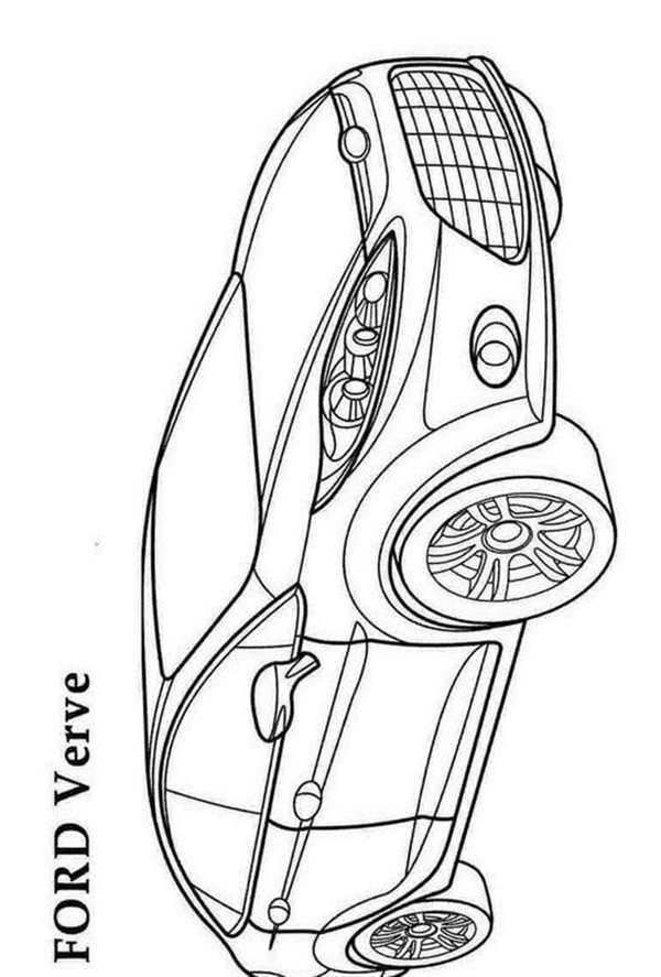 Раскраска Subaru Legacy