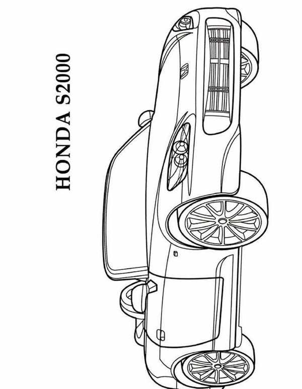 Раскраски машины Honda CRV rd1