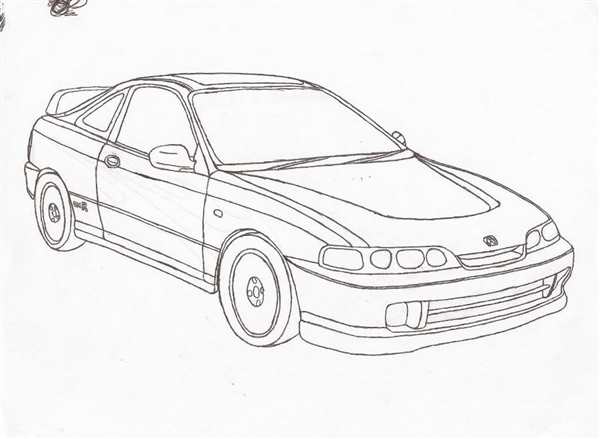 Honda Civic чертеж