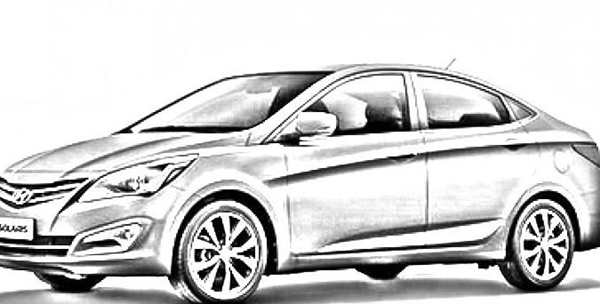 Hyundai Getz раскраска