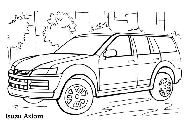 Раскраска Infiniti fx45