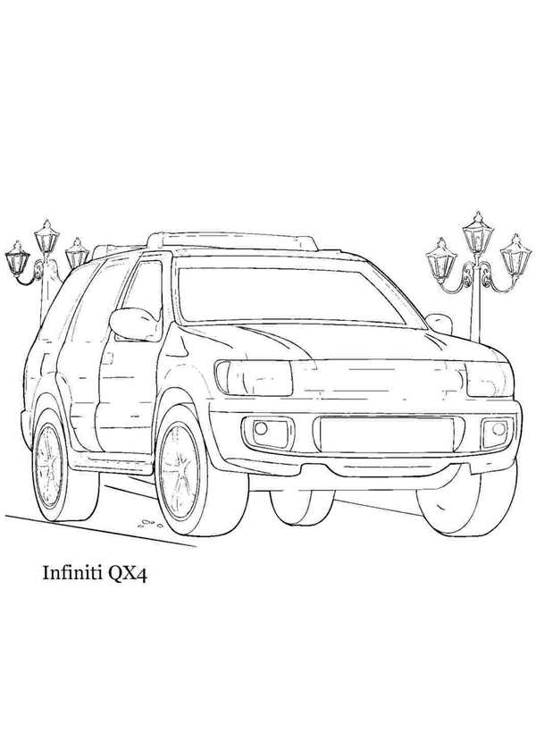 Раскраска Инфинити qx70