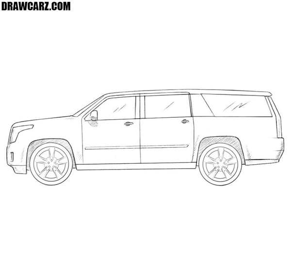 Раскраска Cadillac Escalade