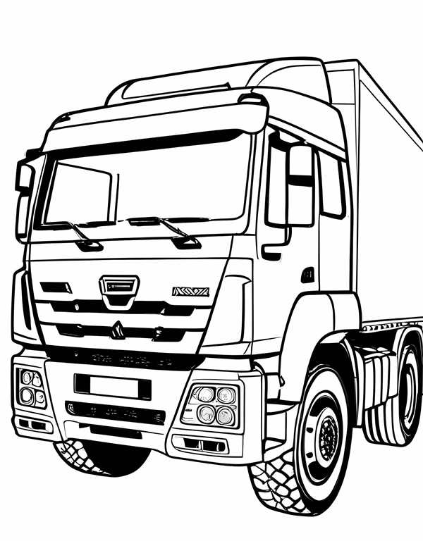 КАМАЗ 5320 раскраска