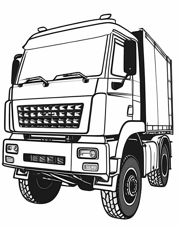 КАМАЗ 6520 раскраска
