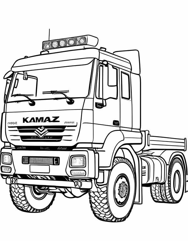 КАМАЗ 54115 раскраска