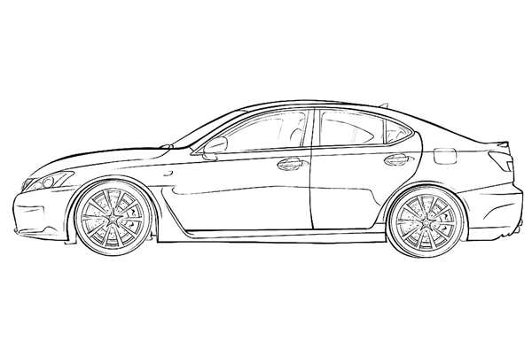 Раскраска Лексус LX 570