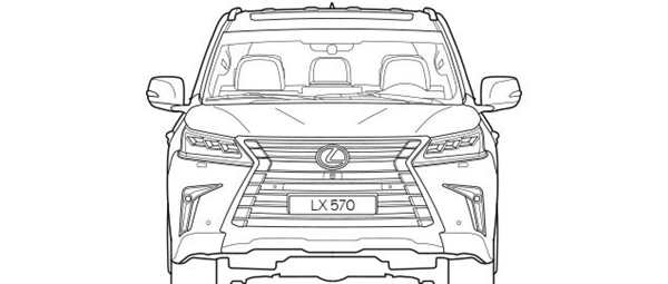 Раскраска Lexus lx570