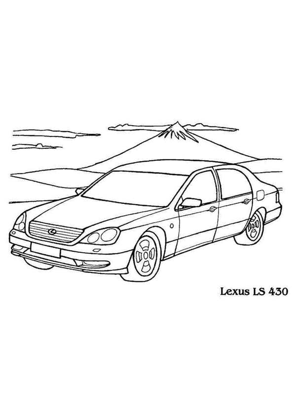 Раскраска Lexus